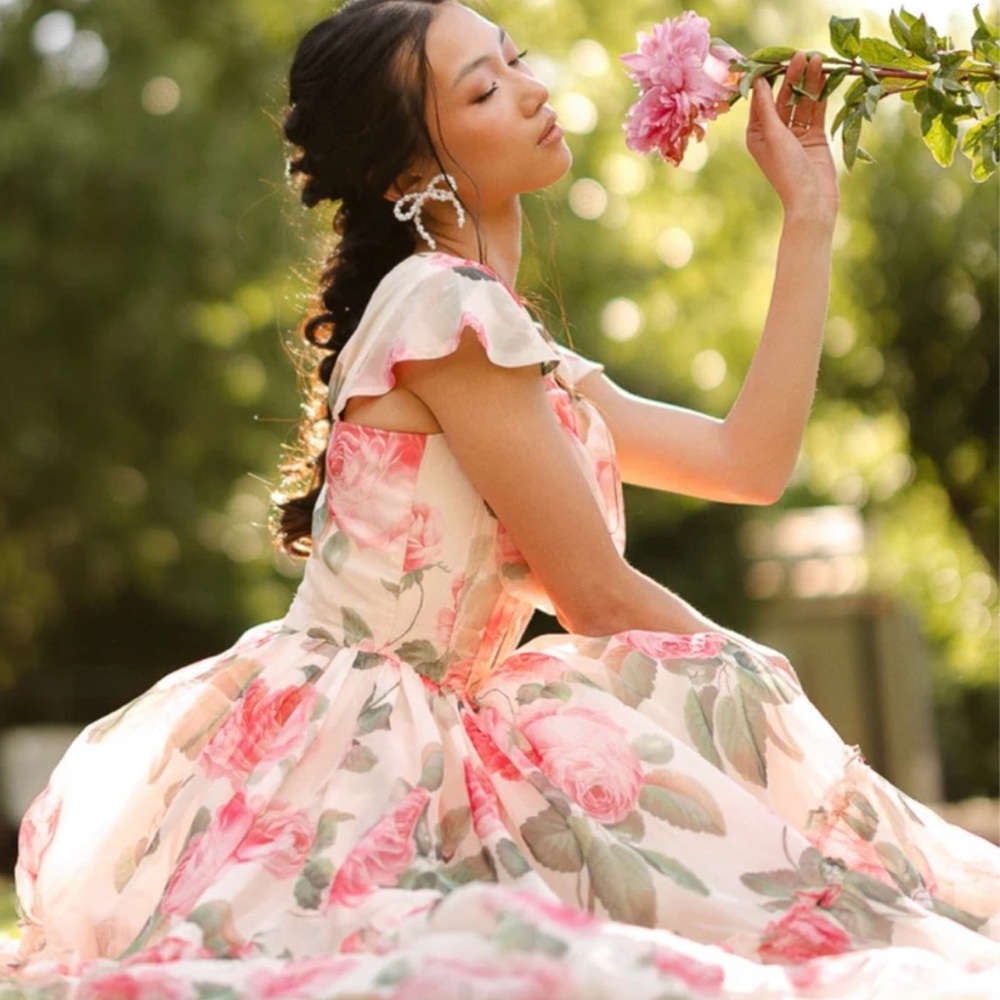 Ivy City Co Pink Floral Dress